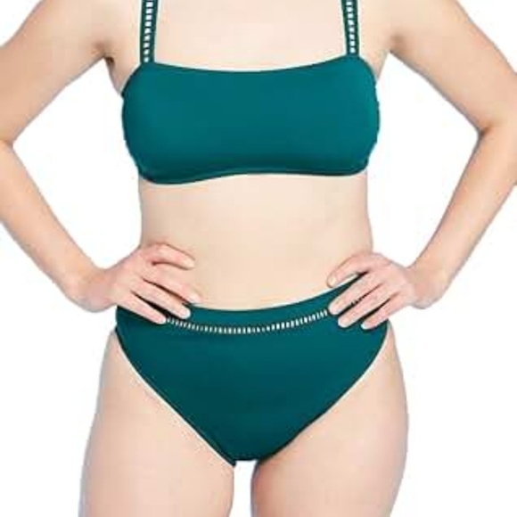 Shade N Shore Teal Women's Swimwear Set - Picture 1 of 8